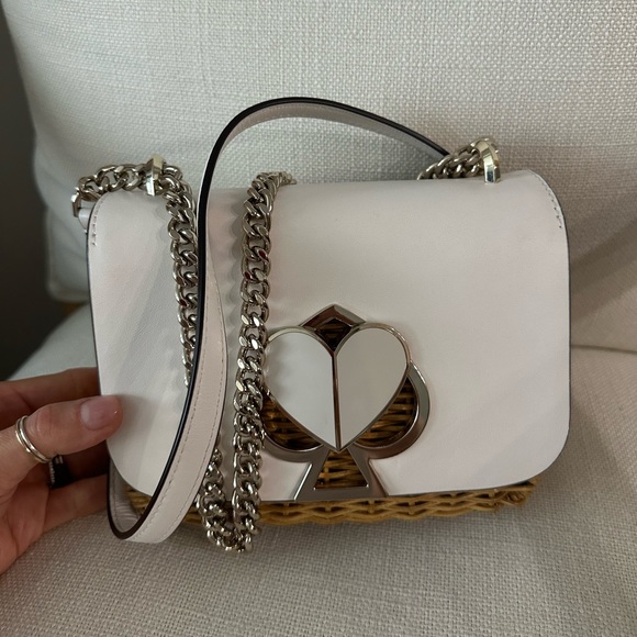 Kate Spade Nicola Wicker Twistlock shoulder bag - Picture 5 of 14